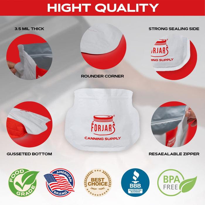 Forjars® 30 count 1 Gallon Mylar Bags