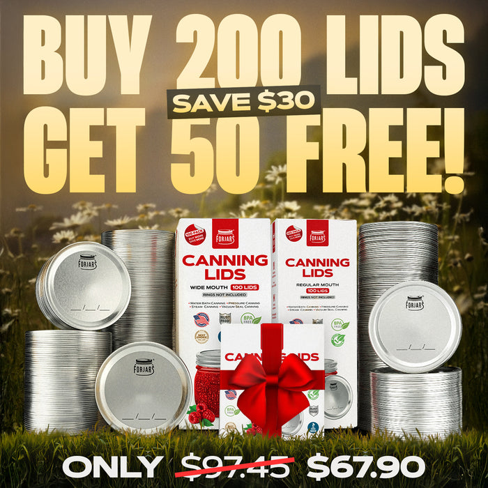 3 Day Sale: 250 Canning Lids for the Price of 200!