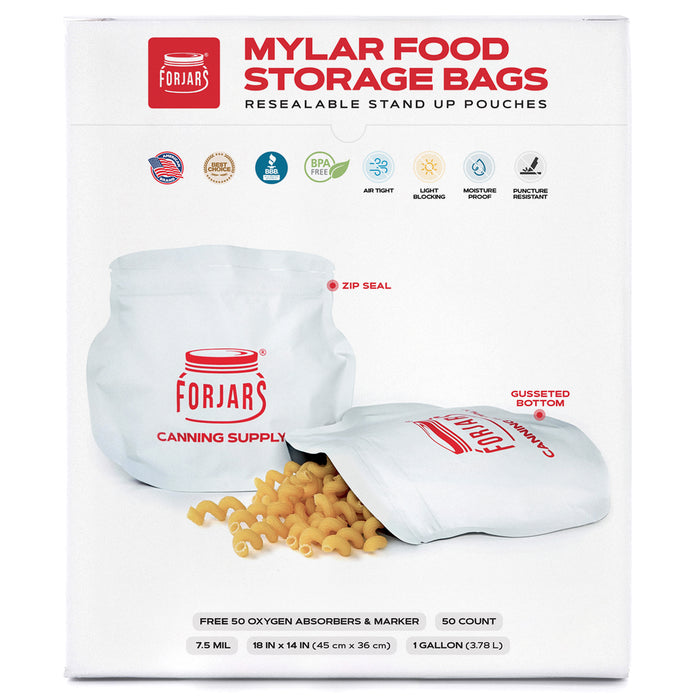 Forjars® 30 count 1 Gallon Mylar Bags