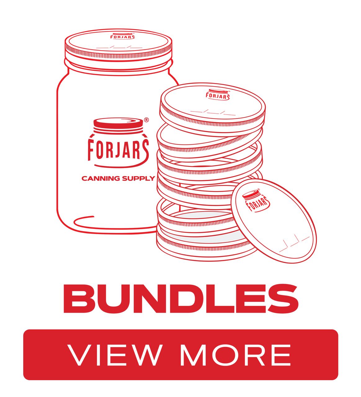 Forjars Funnel Screen Regular & Wide Canning Lid Bundles | FORJARS