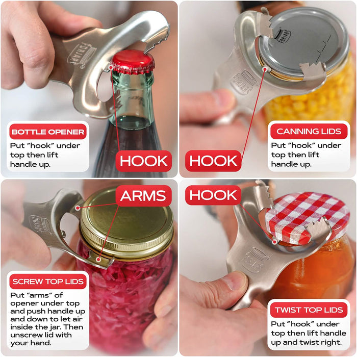 Christmas Holiday Canning Kit – 200 Lids + Jar Opener