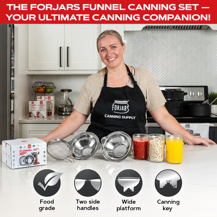 FREE Funnel Set with Your FORJARS Pressure Canner!