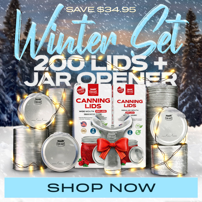 Winter Set  Canning Kit – 200 Lids + Jar Opener