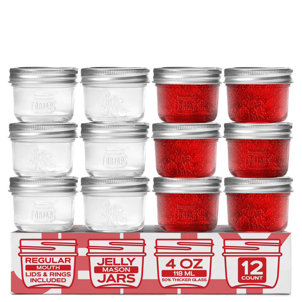 Premium Mason Jars – 4 oz (12-Pack)